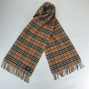 Genuine Burberry wool scarf size 69 inches biege Made in England